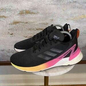 Adidas Response Super Shoes Womens Size 8 Black Pink Running Sneakers FZ1933